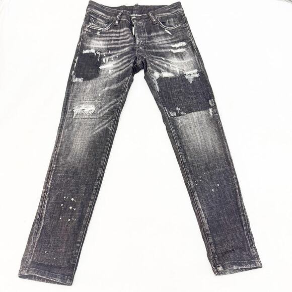 DSQUARED2 Tidy Biker Jean Slim Fit Men's Denim Jeans Size 36 Italy - Picture 2 of 11